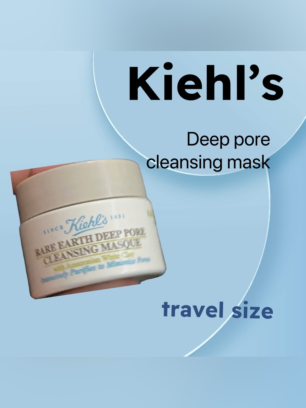 ⬇️🇺🇸🆕NWOB KIEHL’S |TRAVEL| Spa like care Rare Earth Deep pore Cleansing Mask*